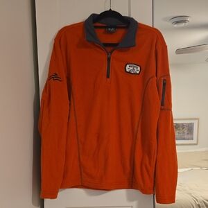 Orange Quarter-Zip Pullover with Whitefish Golf Club Logo Size M